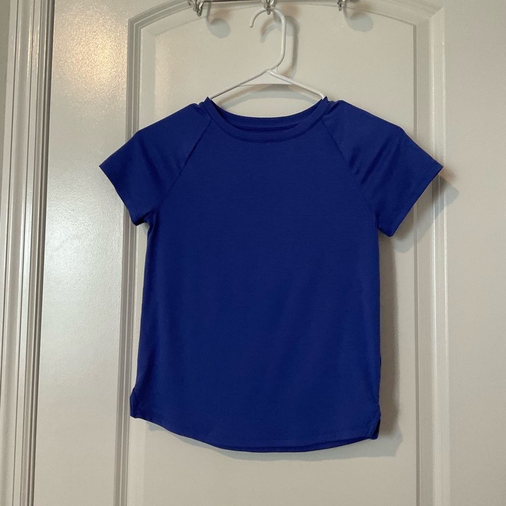 Athletic Works Cobalt Blue Kids Short Sleeve Tee